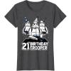 imageStar Wars Stormtrooper Party Hats Trio 21st Birthday Trooper TShirtDark Heather Grey