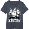 imageStar Wars Stormtrooper Party Hats Trio 21st Birthday Trooper TShirtHeather Blue