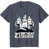 imageStar Wars Stormtrooper Party Hats Trio 21st Birthday Trooper TShirtHeather Blue