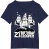 imageStar Wars Stormtrooper Party Hats Trio 21st Birthday Trooper TShirtNavy Blue