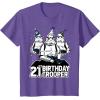 imageStar Wars Stormtrooper Party Hats Trio 21st Birthday Trooper TShirtPurple Heather