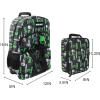 imageStar Wars The Dark Side 2Piece 16quot Premium Backpack ampamp Lunch Kit Set For School And TravelMinecraft Creepers Black