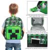 imageStar Wars The Dark Side 2Piece 16quot Premium Backpack ampamp Lunch Kit Set For School And TravelMinecraft Creepers Green