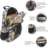 imageStar Wars The Dark Side 2Piece 16quot Premium Backpack ampamp Lunch Kit Set For School And TravelPokemon AOP Black