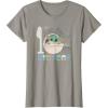 imageStar Wars The Mandalorian Grogu 1st Birthday Sketch TShirtSlate Grey