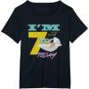imageStar Wars The Mandalorian The Child Kids 7th Birthday TShirtBlack