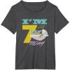 imageStar Wars The Mandalorian The Child Kids 7th Birthday TShirtDark Heather Grey
