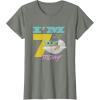 imageStar Wars The Mandalorian The Child Kids 7th Birthday TShirtOlive Heather