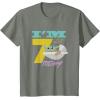 imageStar Wars The Mandalorian The Child Kids 7th Birthday TShirtOlive Heather