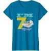 imageStar Wars The Mandalorian The Child Kids 7th Birthday TShirtSapphire Blue