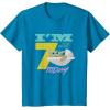 imageStar Wars The Mandalorian The Child Kids 7th Birthday TShirtSapphire Blue