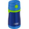 imageTHERMOS Vacuum Insulated Stainless Steel 10oz Straw Bottle THE MANDALORIANNavy with Lime