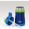 imageTHERMOS Vacuum Insulated Stainless Steel 10oz Straw Bottle THE MANDALORIANNavy with Lime