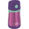 imageTHERMOS Vacuum Insulated Stainless Steel 10oz Straw Bottle THE MANDALORIANPurple with Teal