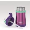 imageTHERMOS Vacuum Insulated Stainless Steel 10oz Straw Bottle THE MANDALORIANPurple with Teal