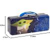 imageThe Tin Box Company Baby Yoda Grogu Box with Handle Clasp ampamp Hinge Locking with Clasp Pencil Box Star Wars and MandalorianGrogu  Baby Yoda