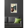 imageTrends International Star Wars Moving At Lightspeed  Firespray Wall Poster 34L x 224W Premium Unframed VersionSilver Framed Version