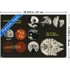 imageTrends International Star Wars Moving At Lightspeed  Millennium Falcon Wall Poster 34L x 224W Premium Unframed VersionPremium Poster  Mount Bundle