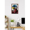 imageTrends International Star Wars Moving At Lightspeed  Sandcrawler Wall Poster 34L x 224W Premium Unframed VersionMahogany Framed Version