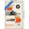 imageTrends International Star Wars Moving At Lightspeed  Speeder Bike Wall Poster 34L x 224W Premium Unframed VersionBlonde Framed Version