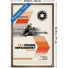 imageTrends International Star Wars Moving At Lightspeed  Speeder Bike Wall Poster 34L x 224W Premium Unframed VersionBronze Framed Version