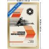 imageTrends International Star Wars Moving At Lightspeed  Speeder Bike Wall Poster 34L x 224W Premium Unframed VersionGold Framed Version