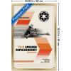 imageTrends International Star Wars Moving At Lightspeed  Speeder Bike Wall Poster 34L x 224W Premium Unframed VersionGold Framed Version