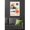 imageTrends International Star Wars Moving At Lightspeed  Speeder Bike Wall Poster 34L x 224W Premium Unframed VersionPremium Poster  Mount Bundle
