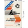 imageTrends International Star Wars Moving At Lightspeed  Speeder Bike Wall Poster 34L x 224W Premium Unframed VersionPremium Unframed Version