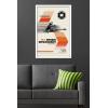 imageTrends International Star Wars Moving At Lightspeed  Speeder Bike Wall Poster 34L x 224W Premium Unframed VersionWhite Framed Version