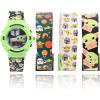 imageAccutime Lucasfilm Star Wars Baby Yoda Kids Digital Watch  LED Flashing Light LCD Watch Display 4 in 1 Interchangeable Plastic Straps