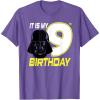 imageStar Wars Darth Vader 9th Birthday TShirt TShirtPurple Heather