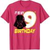imageStar Wars Darth Vader 9th Birthday TShirt TShirtRed Heather