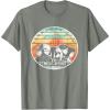 imageStar Wars Skeleton Crew Vintage Sunset Profiles TShirtOlive Heather