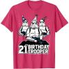 imageStar Wars Stormtrooper Party Hats Trio 21st Birthday Trooper TShirtRed Heather