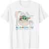 imageStar Wars The Mandalorian Grogu 1st Birthday Sketch TShirtWhite