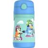 imageTHERMOS Vacuum Insulated Stainless Steel 10oz Straw Bottle THE MANDALORIANBluey