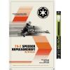 imageTrends International Star Wars Moving At Lightspeed  Speeder Bike Wall Poster 34L x 224W Premium Unframed VersionPremium Poster  Clip Bundle