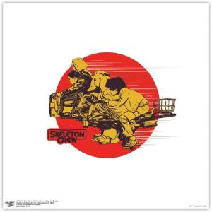 imageGallery Pops Star Wars Skeleton Crew  Speeder Badge Wall Art 12quot x 12quot Gallery Pops Wall Art Black Framed VersionUnframed Version