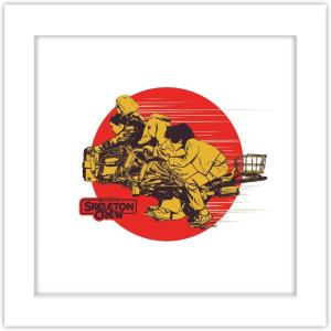 imageGallery Pops Star Wars Skeleton Crew  Speeder Badge Wall Art 12quot x 12quot Gallery Pops Wall Art Black Framed VersionWhite Framed Version