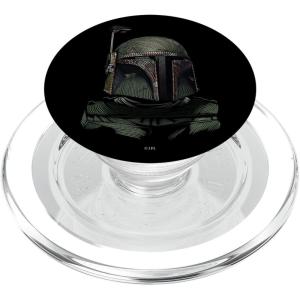imageStar Wars Boba Fett Helmet Pointillism Art PopSockets MagSafe PopGrip for iPhoneMagSafe