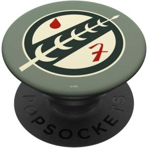 imageStar Wars Boba Fett Logo PopSockets MagSafe PopGrip for iPhoneStandard