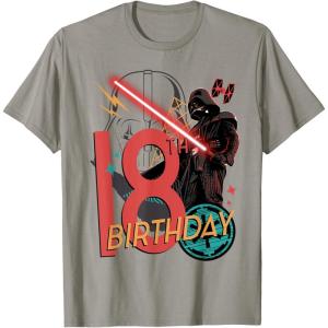 imageStar Wars Darth Vader 18th Birthday Abstract Background TShirtSlate Grey