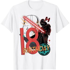 imageStar Wars Darth Vader 18th Birthday Abstract Background TShirtWhite