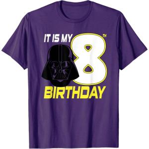 imageStar Wars Darth Vader 8th Birthday TShirt TShirtPurple