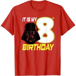 imageStar Wars Darth Vader 8th Birthday TShirt TShirtRed