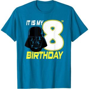 imageStar Wars Darth Vader 8th Birthday TShirt TShirtSapphire Blue