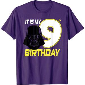 imageStar Wars Darth Vader 9th Birthday TShirt TShirtPurple