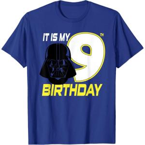 imageStar Wars Darth Vader 9th Birthday TShirt TShirtRoyal Blue