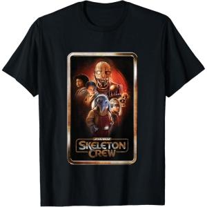 imageStar Wars Skeleton Crew Adventure Awaits Gold Poster TShirtBlack